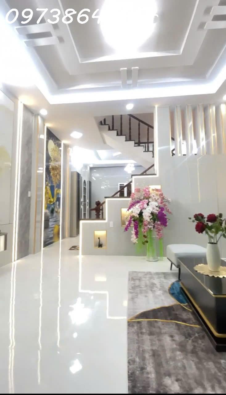  NHÀ MỚI 4 TẦNG QUẬN 12 – FULL NỘI THẤT - XE TẢI ĐẬU CỬA – ĐƯỜNG 10M THÔNG THOÁNG -NGANG 5M- 55M2- NHỈNH 5 TỶTL 