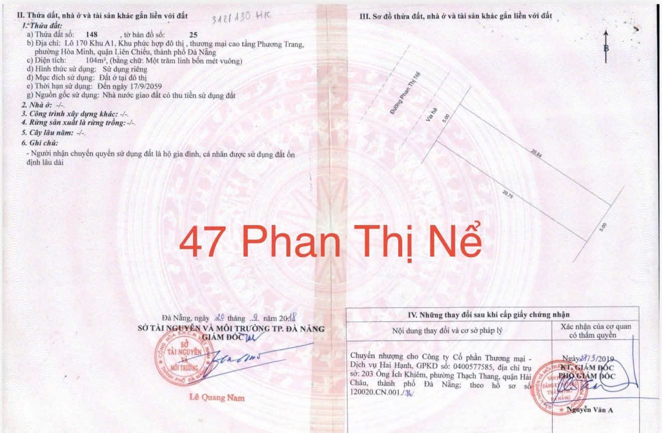  Bán Đất Đường Phan Thị Nể - trục thông biển - cách biển chỉ 100m 