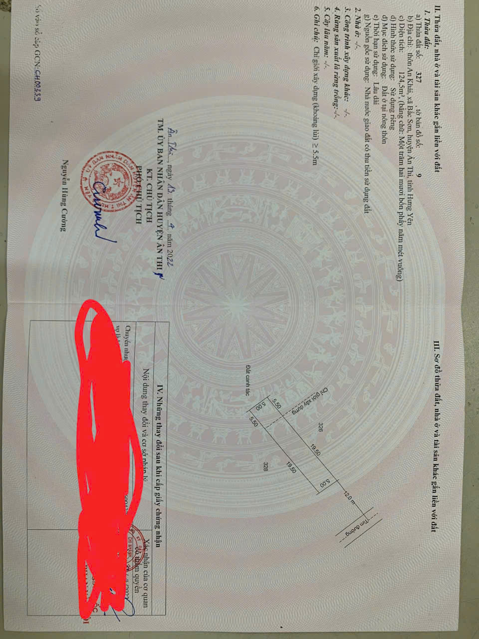  BÁN ĐẤT ĐẸP – ĐƯỜNG LIÊN XÃ – ÂN THI, HƯNG YÊN – NHỈNH 3 TỶ 