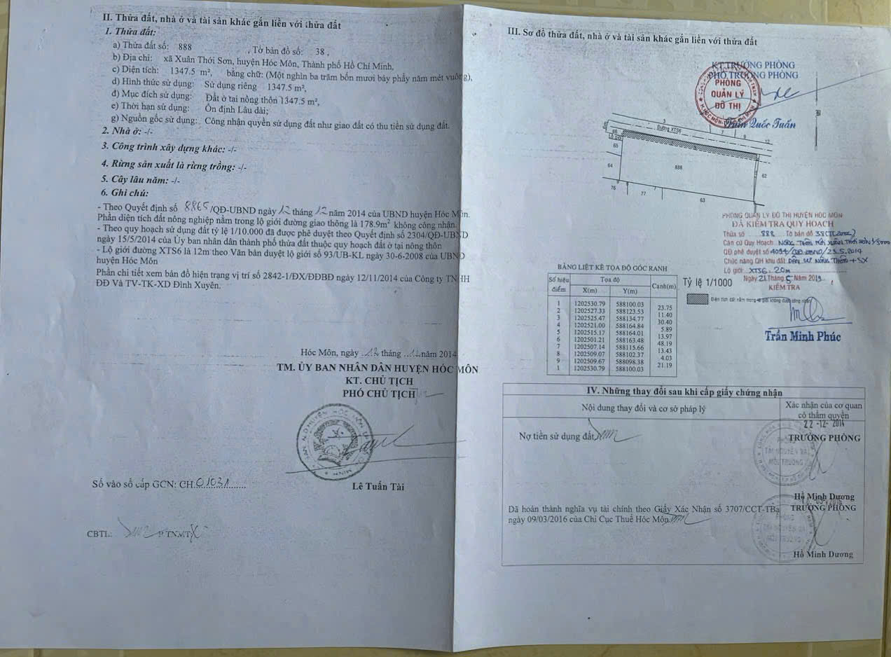  SIÊU PHẨM ĐẤT LỚN CỦ CHI – 1 HECTA CÓ 2.000M² THỔ CƯ – GIÁ CHỈ 27 TỶ 
