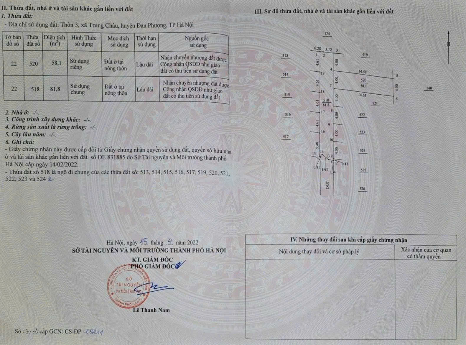  MẢNH ĐẤT 58.1M TẠI TRUNG CHÂU _ LIÊN MINH ( mới ) _ HÀ NỘI. 