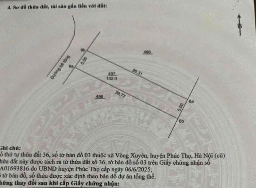  ????????DUY NHẤT 1 LÔ – GIÁ CHỈ HƠN 20 TRIỆU/M2???????? TẠI VÕNG NỘI - PHÚC LỘC - HÀ NỘI 