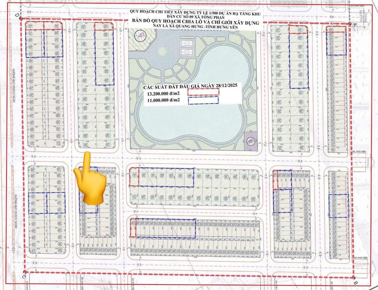  SỞ HỮU NGAY LÔ GÓC VÍP - Vị Trí Đắc Địa CÓ 102 TẠI KHU 9, THUỘC XÃ QUANG HƯNG,  HƯNG YÊN 