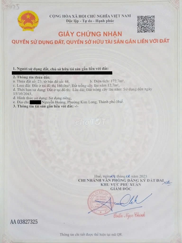  NHÀ ĐẸP – GIÁ TỐT–CẦN BÁN NHÀ CẤP 4 Kiệt 20 đường Nguyễn Hoàng, P.Kim Long, TP. Huế, Thừa Thiên Huế 