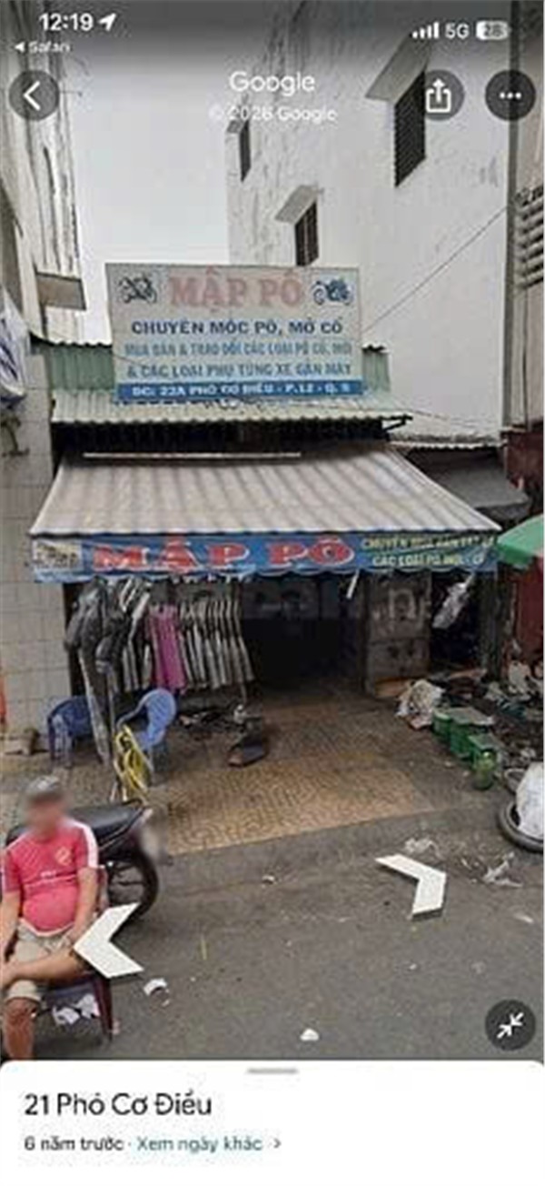  NHÀ MẶT TIỀN – GIÁ TỐT – CHÍNH CHỦ CẦN BÁN NHÀ Tại Đường Phó Cơ Điều, Phường 12, Quận 5, TP.HCM 