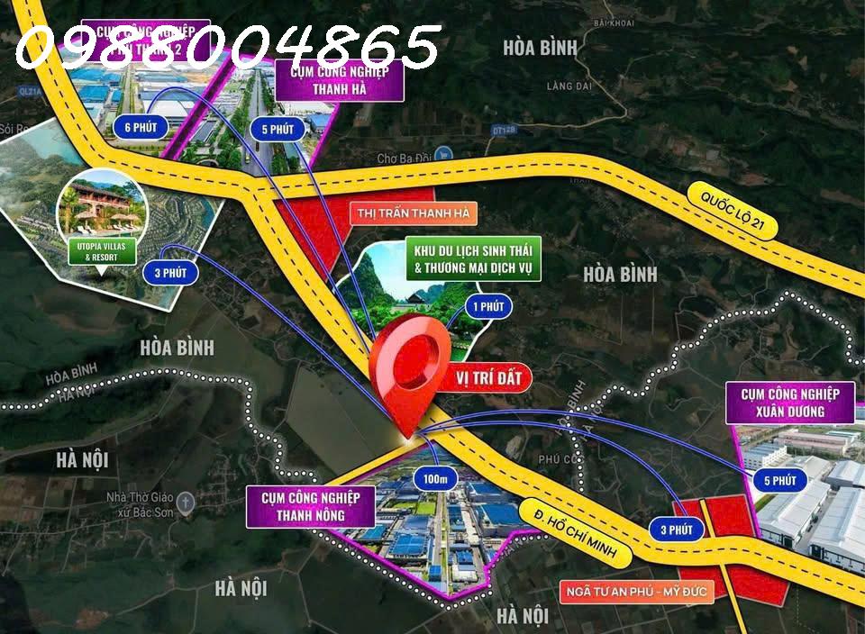  Giá chỉ hơn 400 triệu/lô 82m2 tại Lạc Thủy - Hoà Bình, sổ đỏ trao tay! 