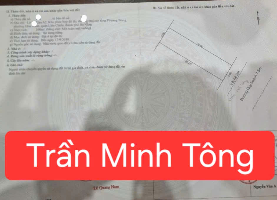  ❣BÁN ĐẤT ĐƯỜNG TRẦN MINH TÔNG - Trục đường toàn biệt thự đẹp 