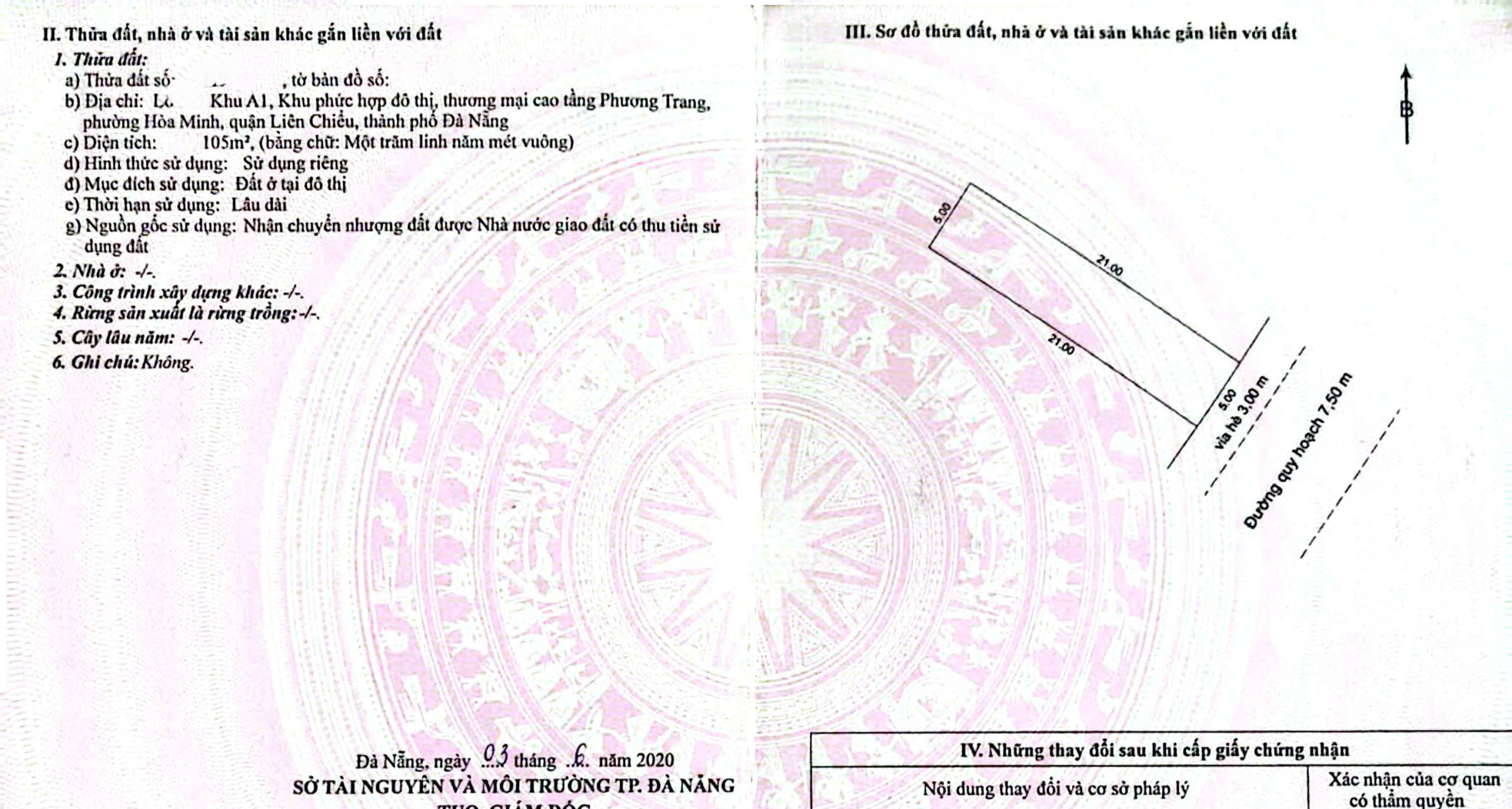  ????Bán đất đường Trần Minh Tông - DT 105m2 - Đông Nam - Hàng Hiếm 