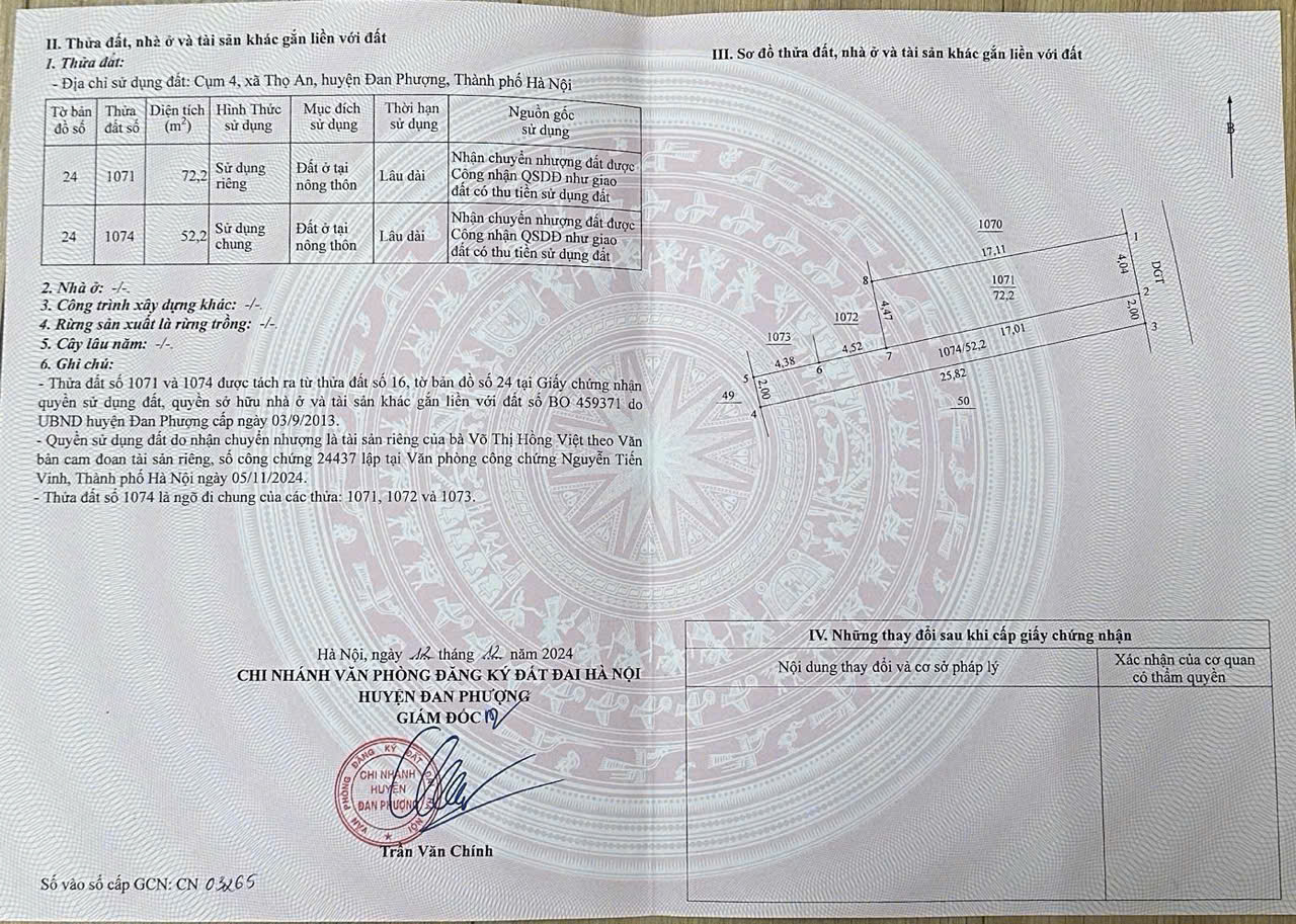  CHÍNH CHỦ CẦN B.ÁN GẤP MẢNH ĐẤT LÔ GÓC 72M SIÊU ĐẸP THỌ AN – LIÊN MINH - HÀ NỘI 