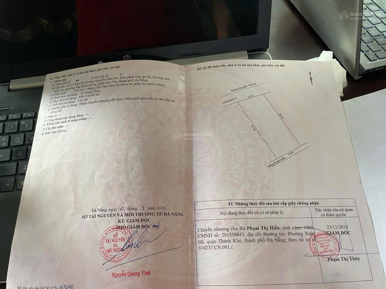  Chính chủ bán đất xây Villa, Hotel, Apartment tại đường Nguyễn Hữu An - Sơn Trà - Đà Nẵng 