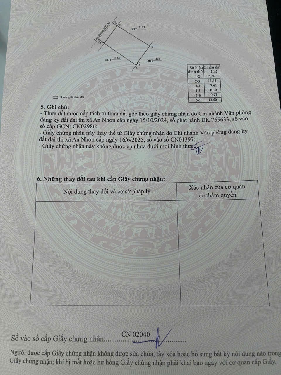  ĐẤT ĐẸP – GIÁ TỐT – NGỘP BANK CẦN BÁN 2 LÔ LIỀN KỀ đường xã Nhơn Mỹ, thị xã An Nhơn, Bình Định 