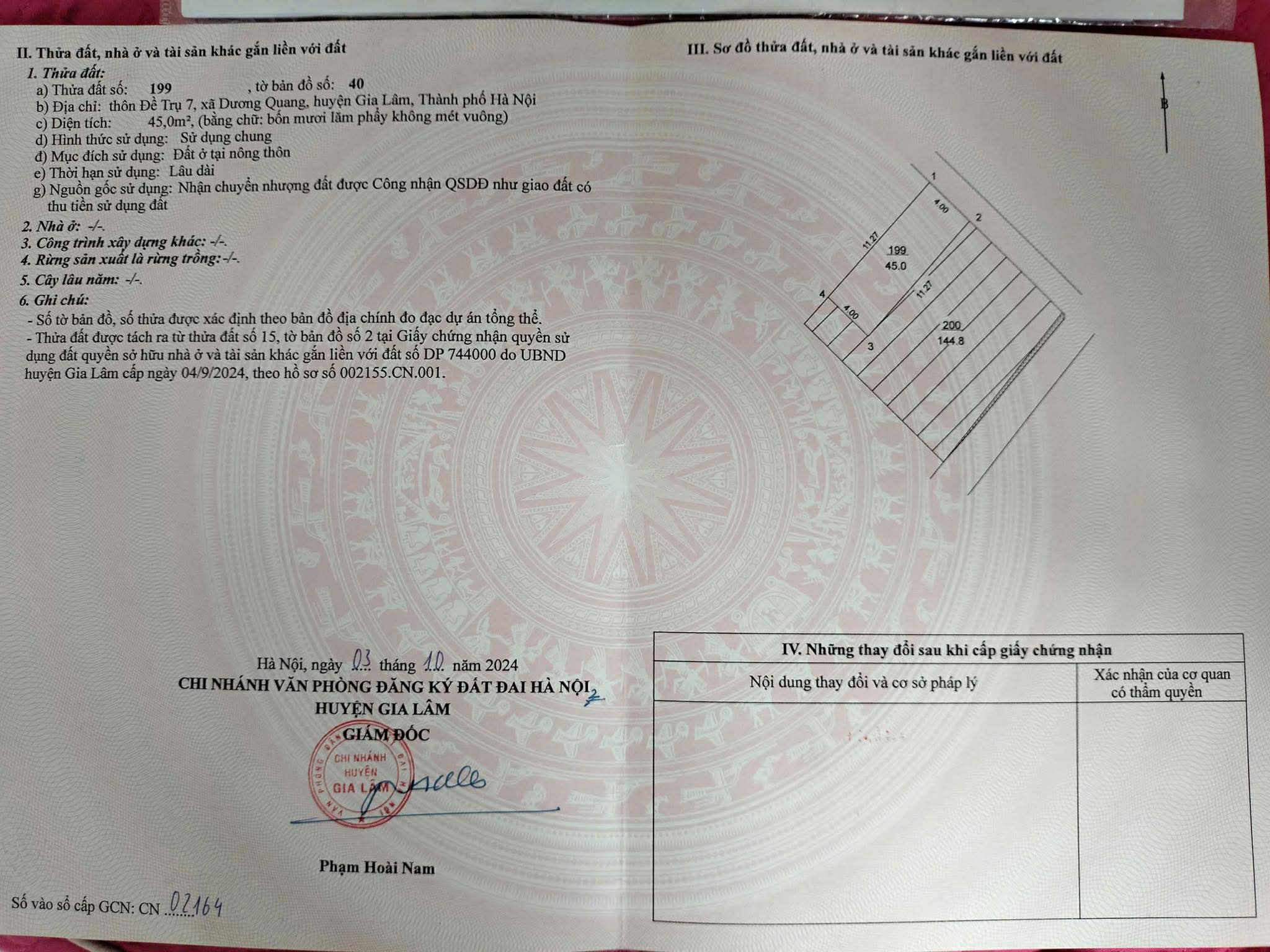  CHÍNH CHỦ BÁN 45 M2 ĐỀ TRỤ - THUẬN AN, GIÁ CHỈ 2.5 TỶ, LH 0985865658 