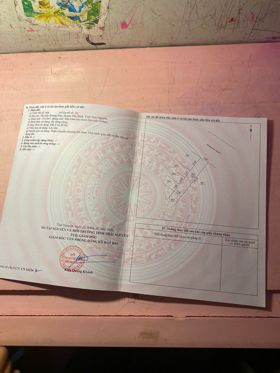  Mở Bán lô đất 125m2 ( full thổ cư) Tại Thị Trấn Hương Sơn - Phú Bình - Thái Nguyên 