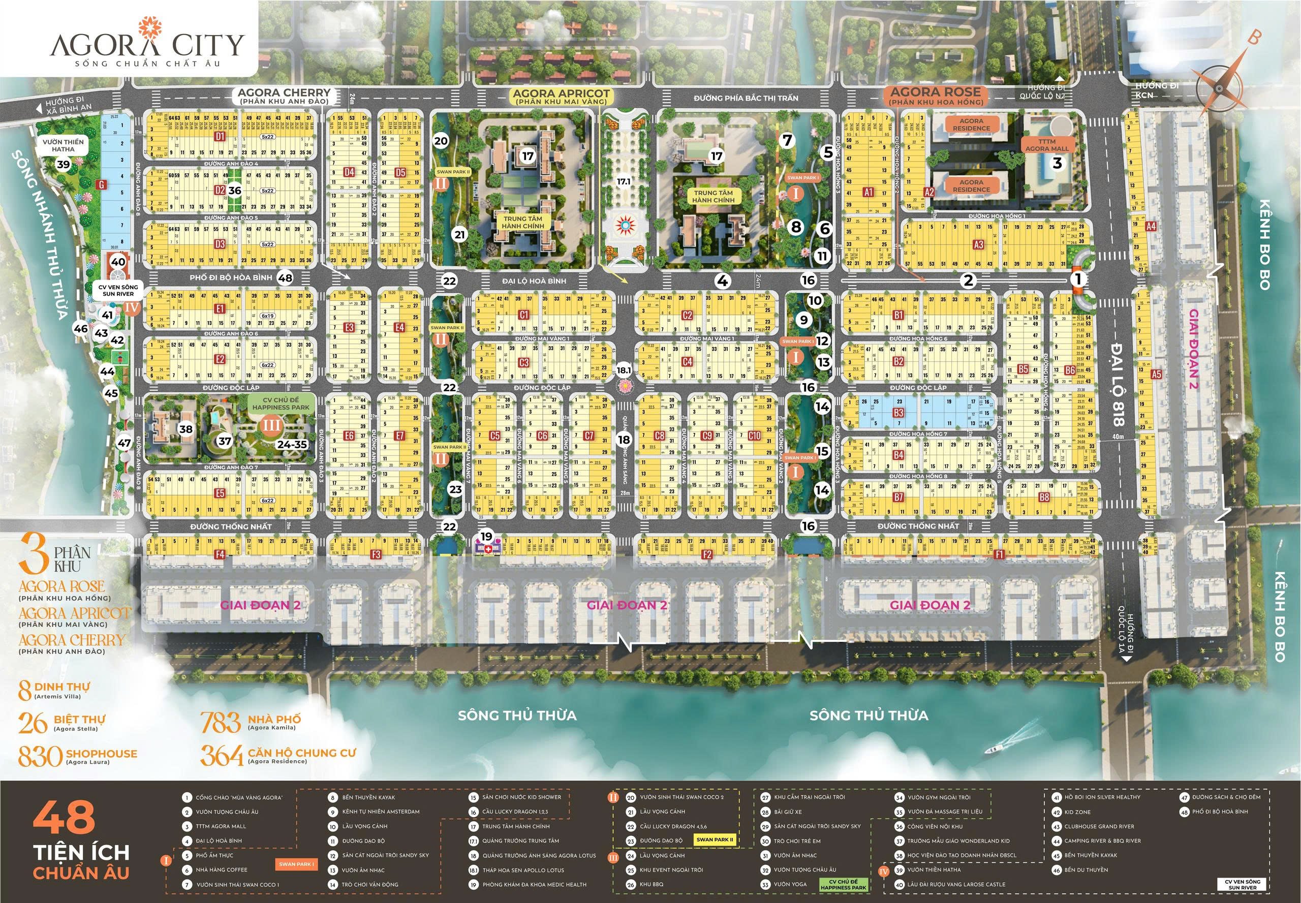  Cần Bán Đất 2 Mặt Tiền Tỉnh Lộ 818 Tiện Kinh Doanh Buôn Bán Tại Agora City - KĐT Thương Mại Hàng Chính Thủ Thừa 