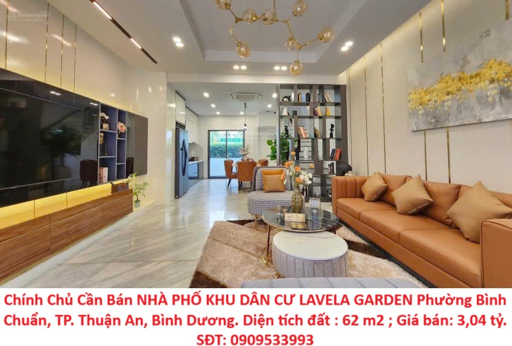  Chính Chủ Cần Bán NHÀ PHỐ KHU DÂN CƯ LAVELA GARDEN Phường Bình Chuẩn, TP. Thuận An, Bình Dương. 