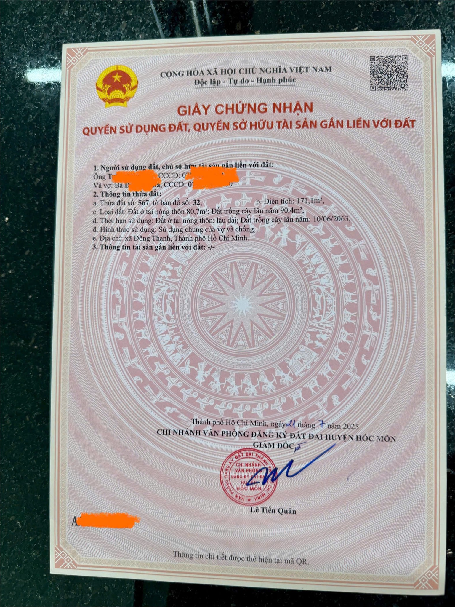  ĐẤT ĐẸP- GIÁ TỐT ĐẦU TƯ SINH LỜI CHÍNH CHỦ CẦN BÁN NHANH LÔ ĐẤT 2 mặt tiền tại huyện Hóc Môn, TPHCM 