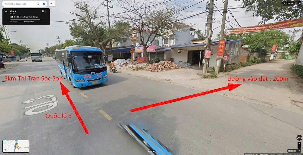  Cần Bán 79.9m2 tại Gò Sỏi - Hồng Kỳ - Sóc Sơn - HN. Giá chỉ 1ti4xxtr, Đường oto 
