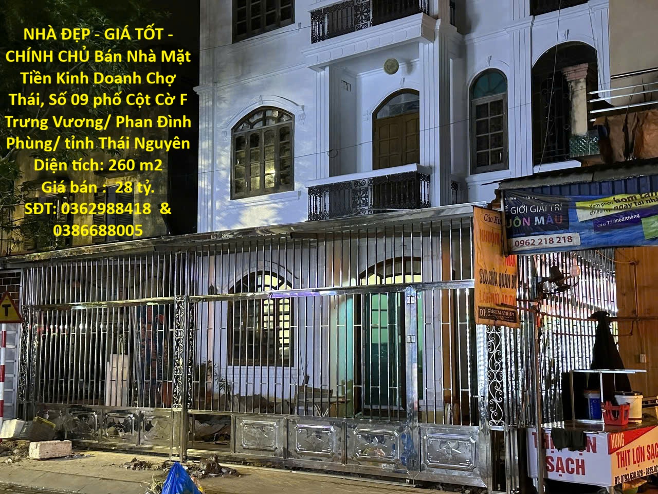  NHÀ ĐẸP - GIÁ TỐT - CHÍNH CHỦ Bán Nhà Mặt Tiền Kinh Doanh Chợ Thái, Phan Đình Phùng, Thái Nguyên 