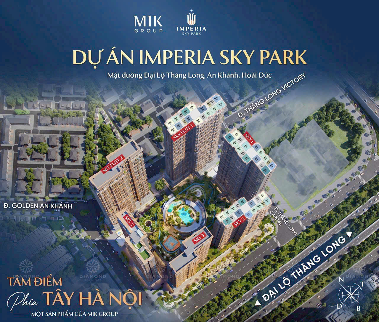  SIÊU HOT - CHỈ 100 TRIỆU SỞ HỮU NGAY CĂN HỘ CAO CẤP IMPERIA SKY PARK – MIK AN KHÁNH, XÃ AN KHÁNH, HUYỆN HOÀI ĐỨC, HÀ NỘI 