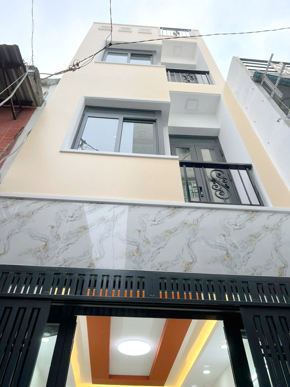  Nhà mới 2 lầu/ST hẻm 154 Âu Dương Lân P3Q8 (P.Chánh Hưng) ko lộ giới 