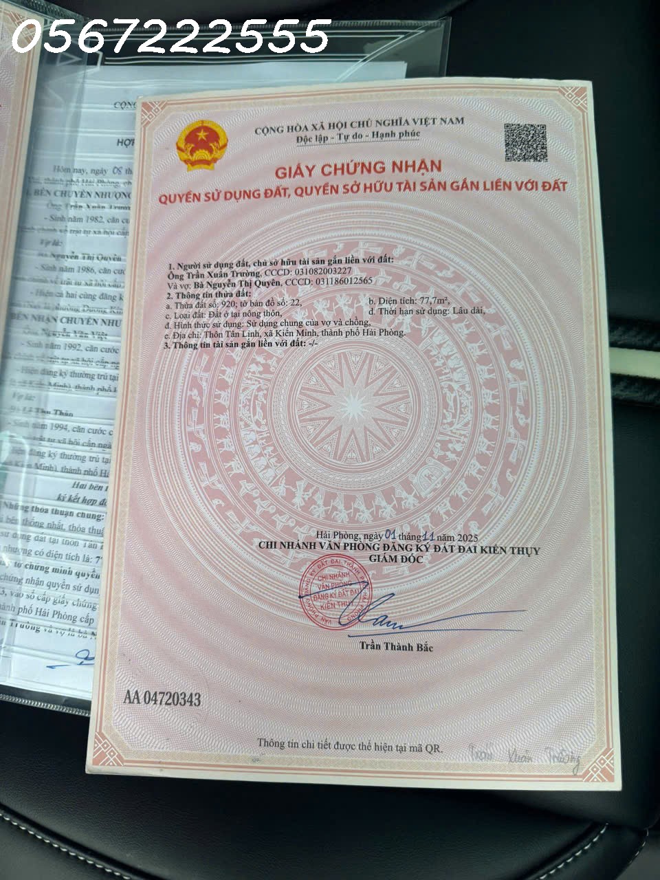  Bán đất sát Chợ Gốc Đa Minh Tân Kiến Thụy chỉ  9xx triệu - ZALO 0567 222 555 