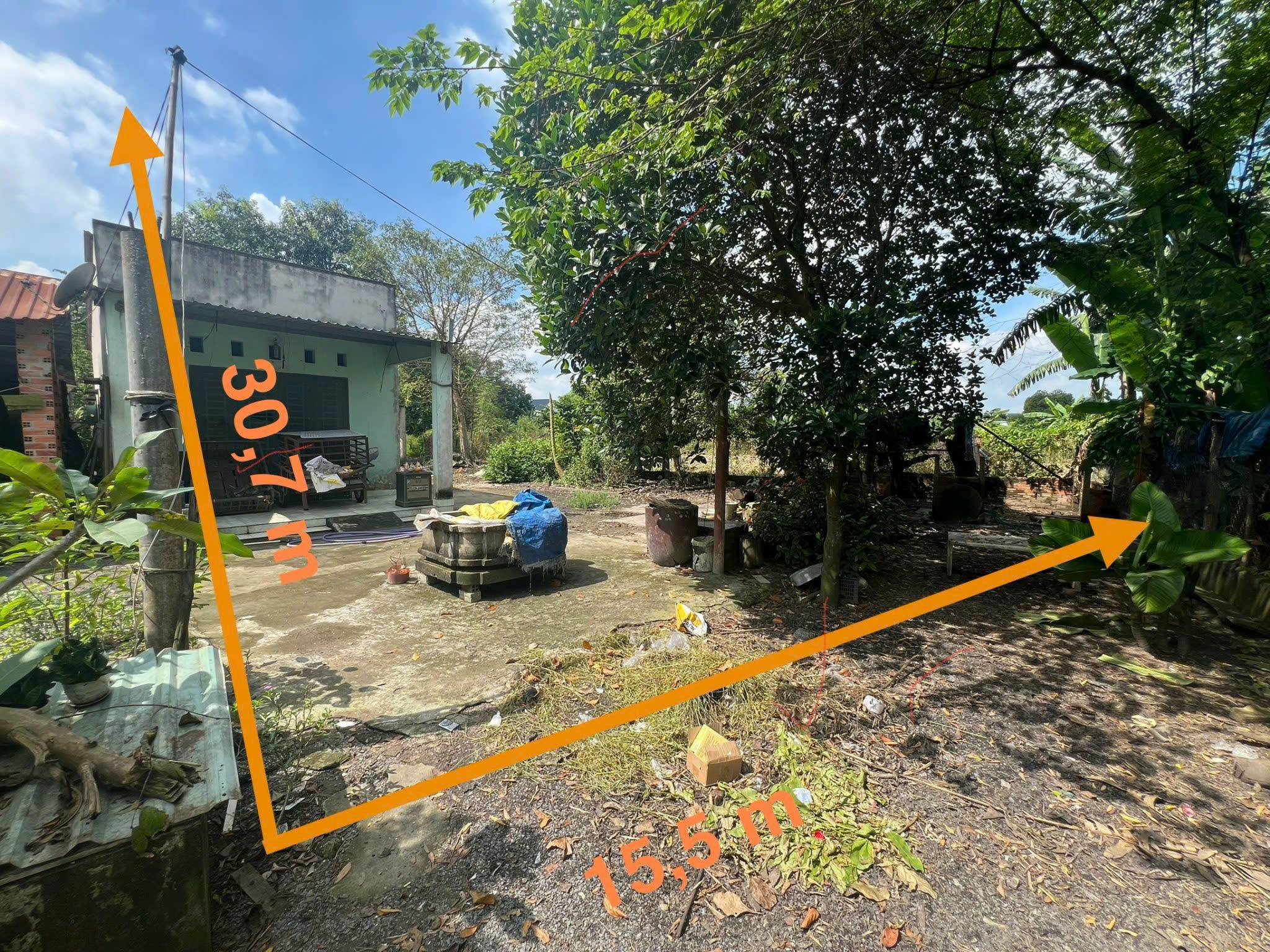  NHÀ PHÚ CHÁNH TÂN UYÊN, NGÂN HÀNG THANH LÝ GẤP ĐÁT CÓ NHÀ, DT 483M2, GIÁ 2 TY 6 