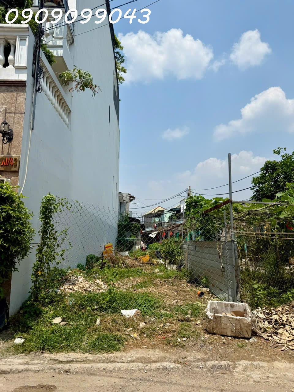  ????LÔ ĐẤT HAI MẶT HẺM THOÁNG-GẦN 60M2 