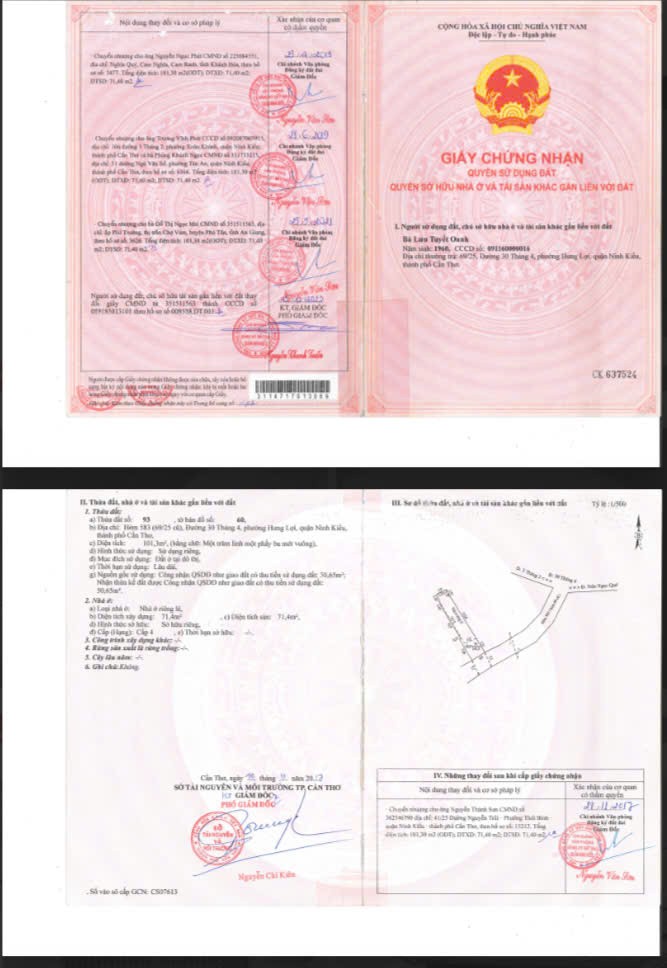  Ngân hàng BIDV thanh lý tài sản tại Hẻm 30/4 Hưng Lợi, Ninh Kiều, Cần Thơ 