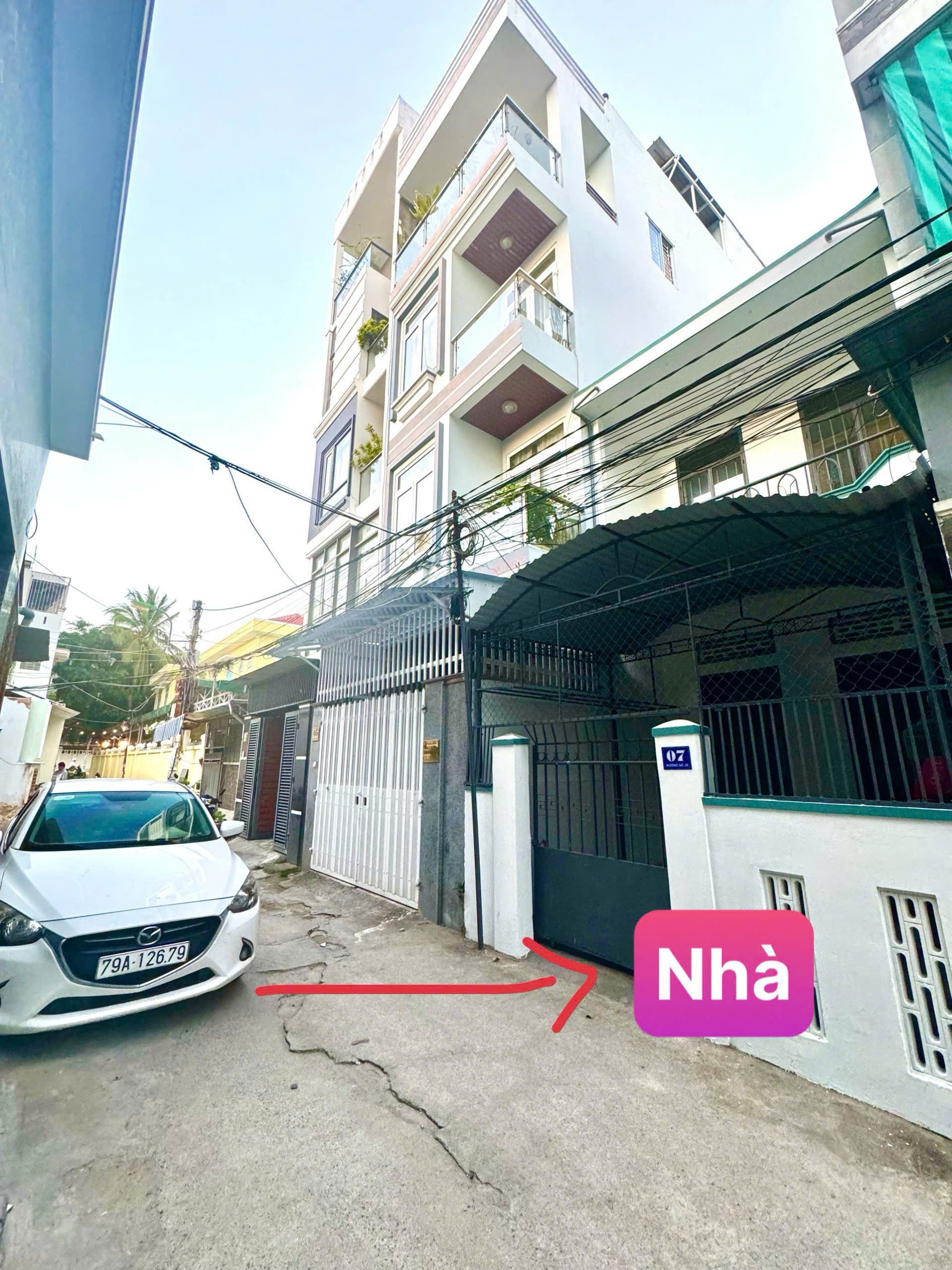  NHÀ HẺM OTO THÔNG CÁCH BIỂN CHỈ 350m, NGAY CÔNG AN PHƯỜNG BẮC NHA TRANG. 
