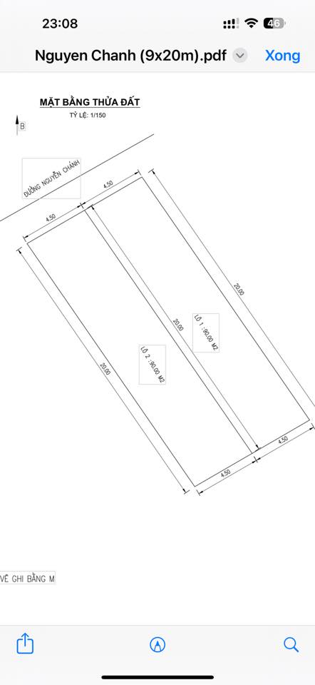  ????Bán 1 cặp đất đường Nguyễn Chánh thông Nguyễn Tất Thành 