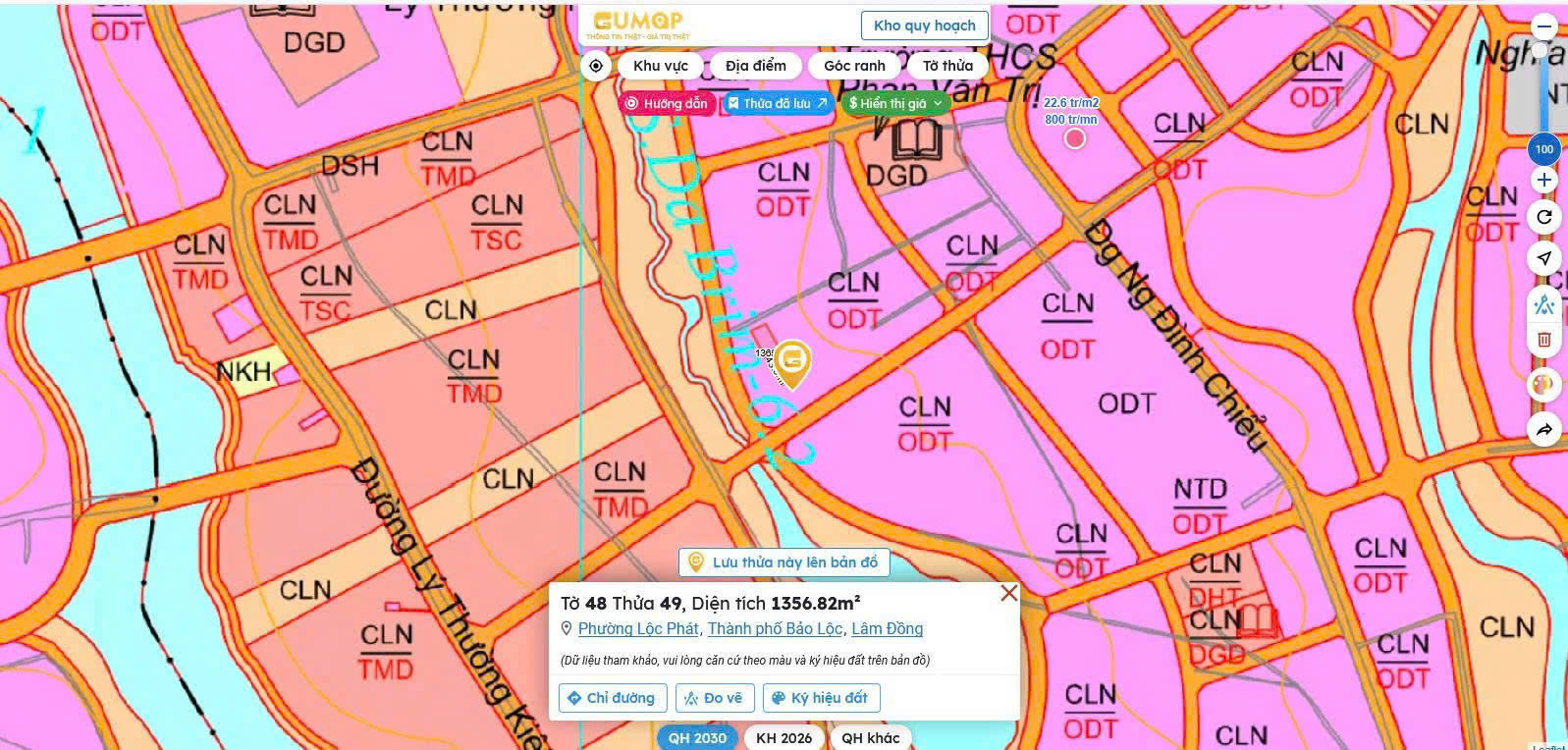  CHÍNH CHỦ CẦN TIỀN BÁN GẤP ĐẤT TẠI TP.BẢO LỘC, LÂM ĐỒNG – GIÁ TỐT 