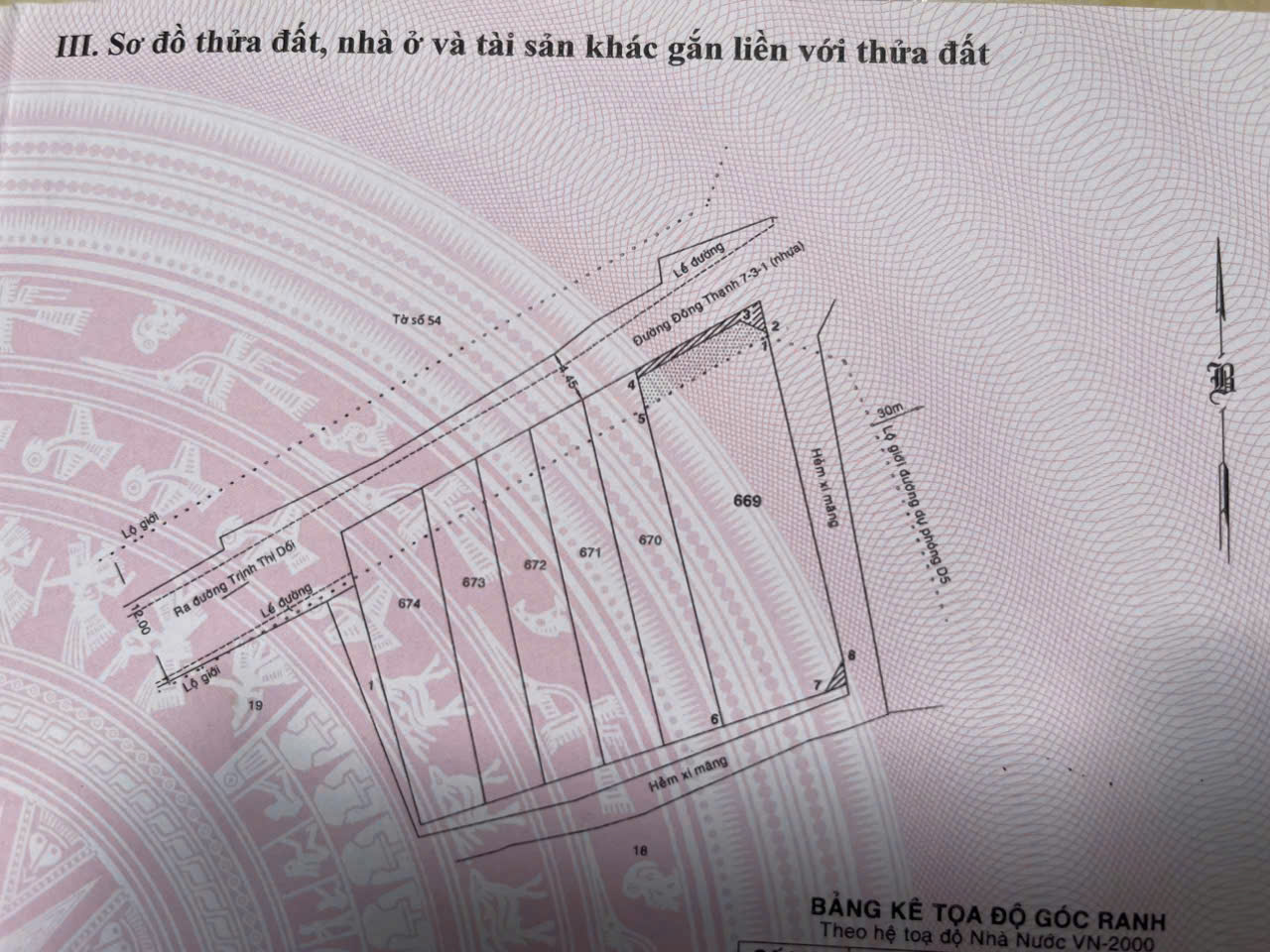  HIẾM! ĐẤT 3 MẶT TIỀN HÓC MÔN FULL THỔ CƯ CHỈ 8,6 TỶ 