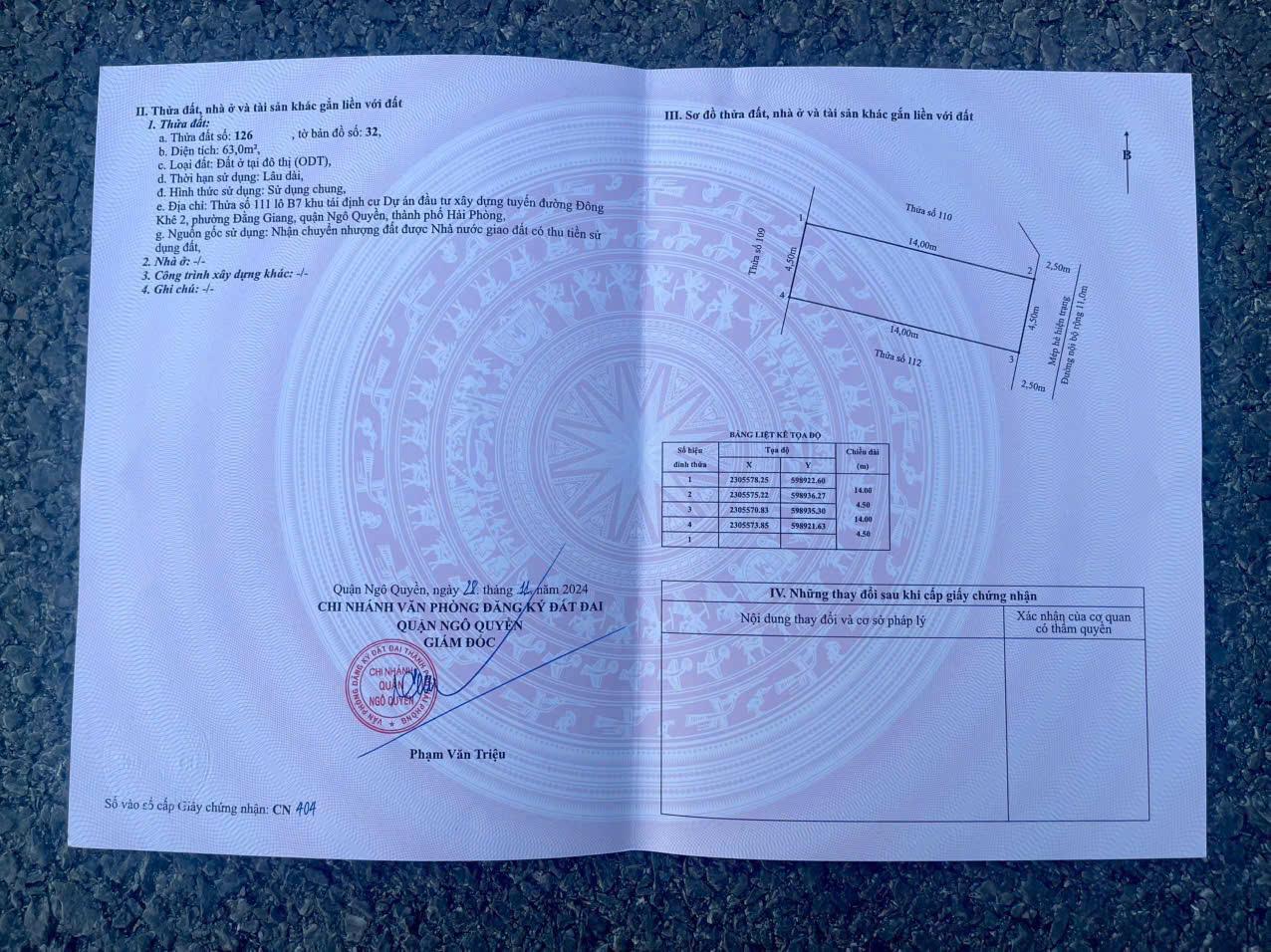  BÁN ĐẤT TĐC CÂY ĐA – HẢI AN – LÔ ĐẸP B7 – GIÁ 85TR/M² 