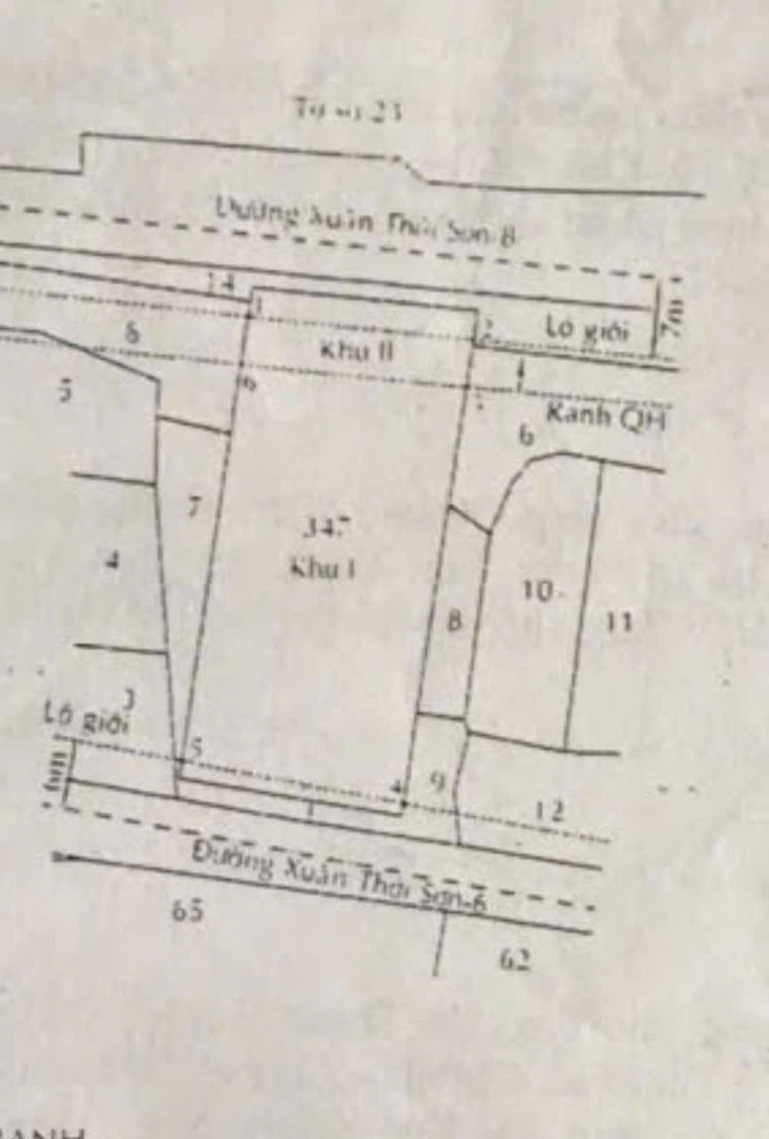  XƯỞNG 2 MẶT TIỀN XUÂN THỚI SƠN – 20x40M – FULL THỔ CƯ – GIÁ CHỈ 25 TỶ 
