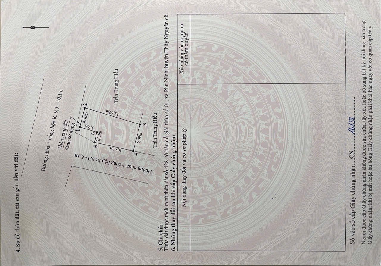  Mở Bán 2 lô đất Thuộc Thôn Phù Lưu – Phù Ninh – Thuỷ Nguyên – Hải Phòng. 