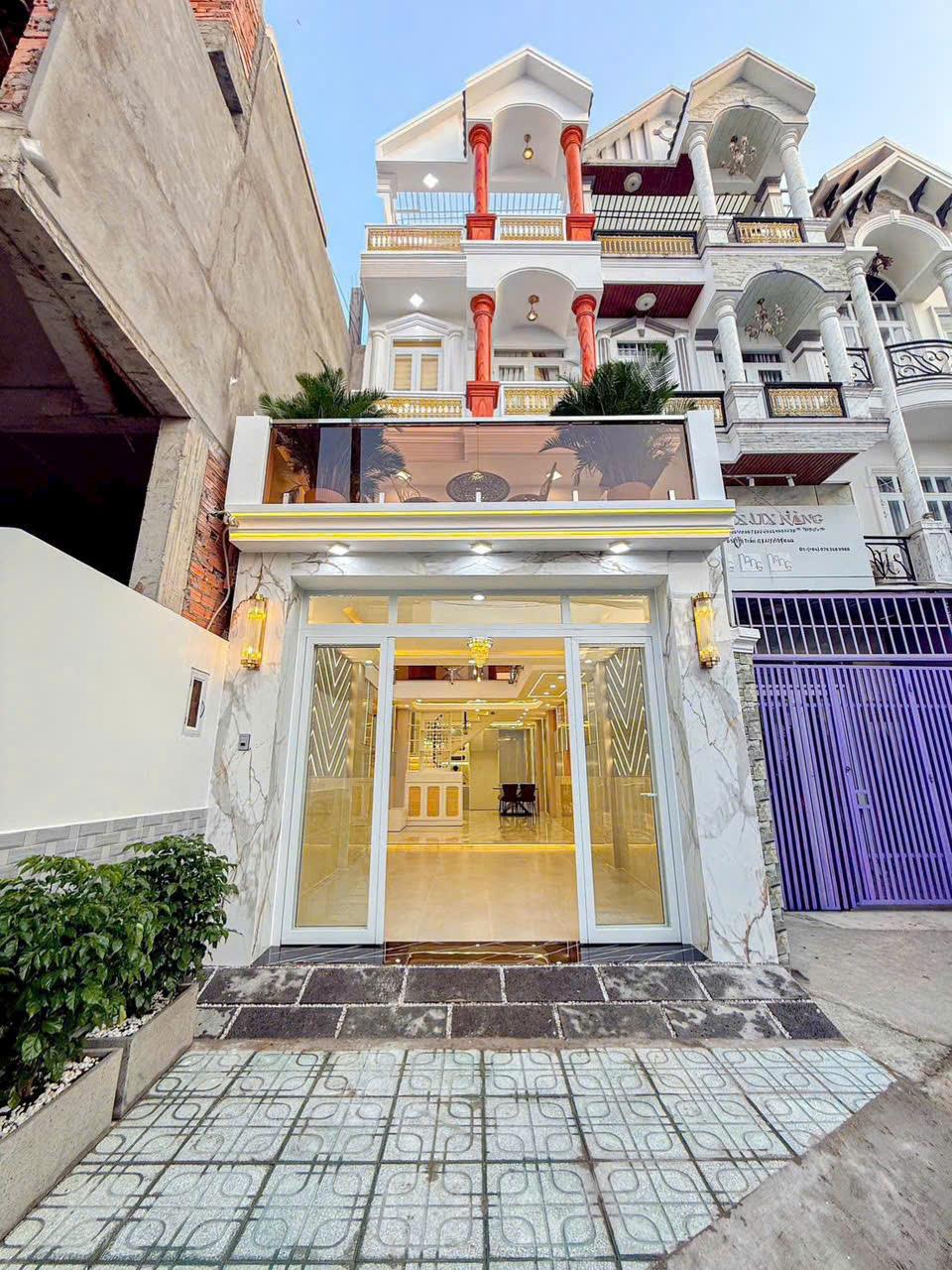  NHÀ HẺM XE HƠI, HUỲNH THỊ ĐỒNG, 4x19M, 5 TẦNG, NỘI THẤT XỊN XÒ 