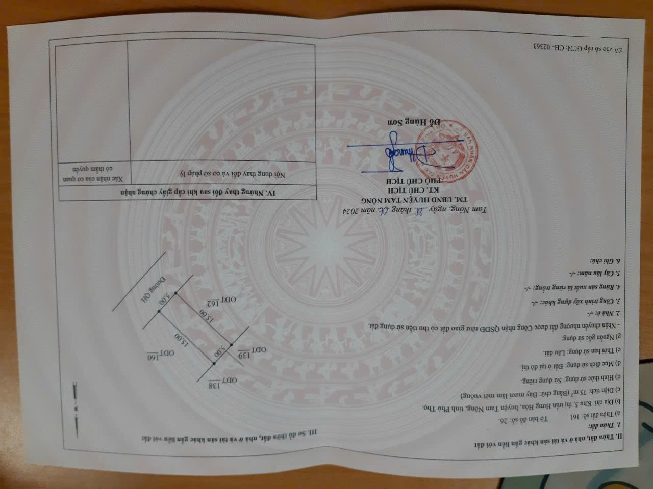  ĐẤT ĐẸP- GIÁ TỐT CHÍNH CHỦ CẦN BÁN NHANH LÔ ĐẤT TIỀM NĂNG TẠI Huyện Tam Nông, Phú Thọ 