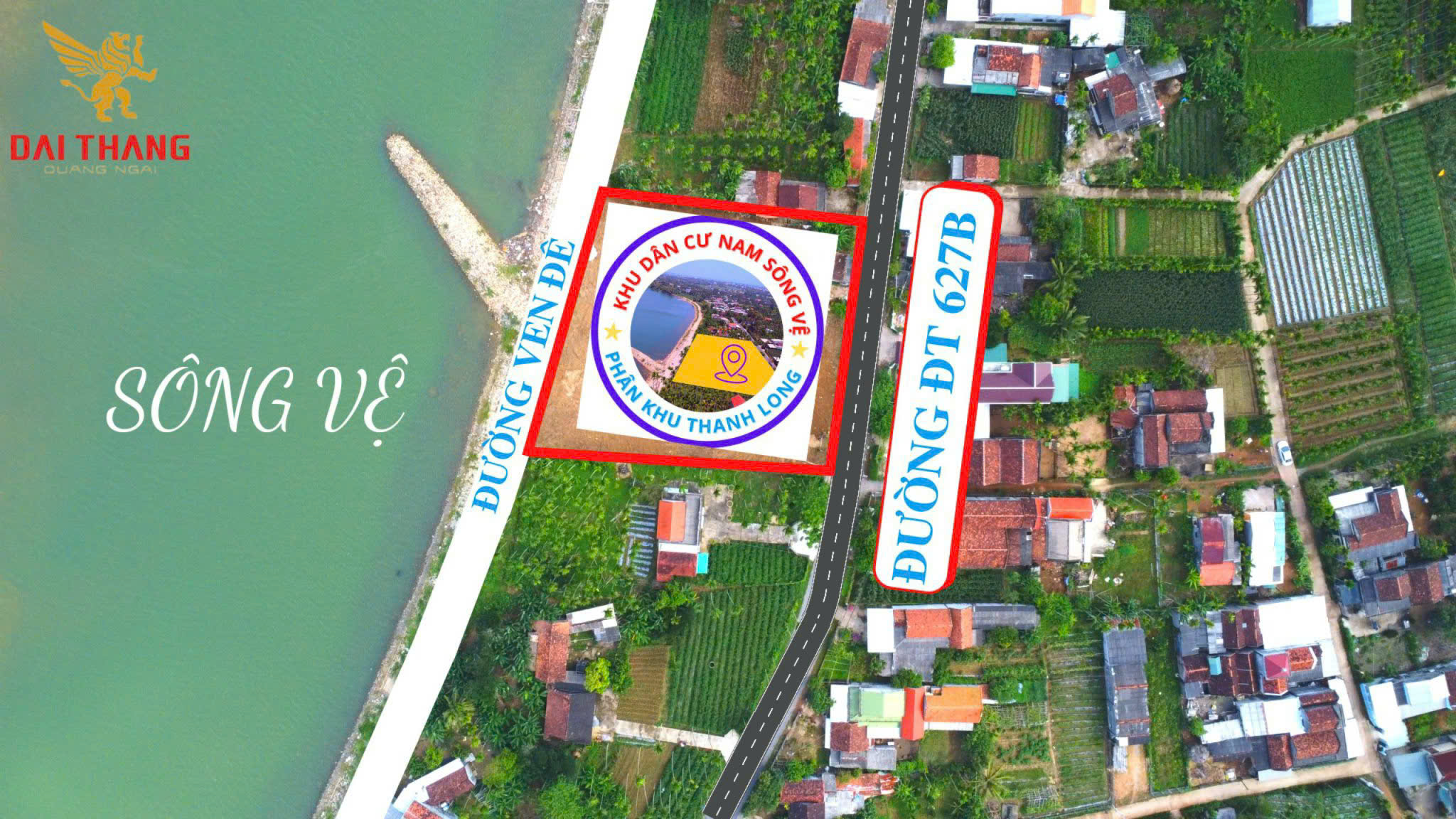  BÁN ĐẤT THỔ CƯ VIEW SÔNG NAM SÔNG VỆ – GIÁ 4.6TR/M² 