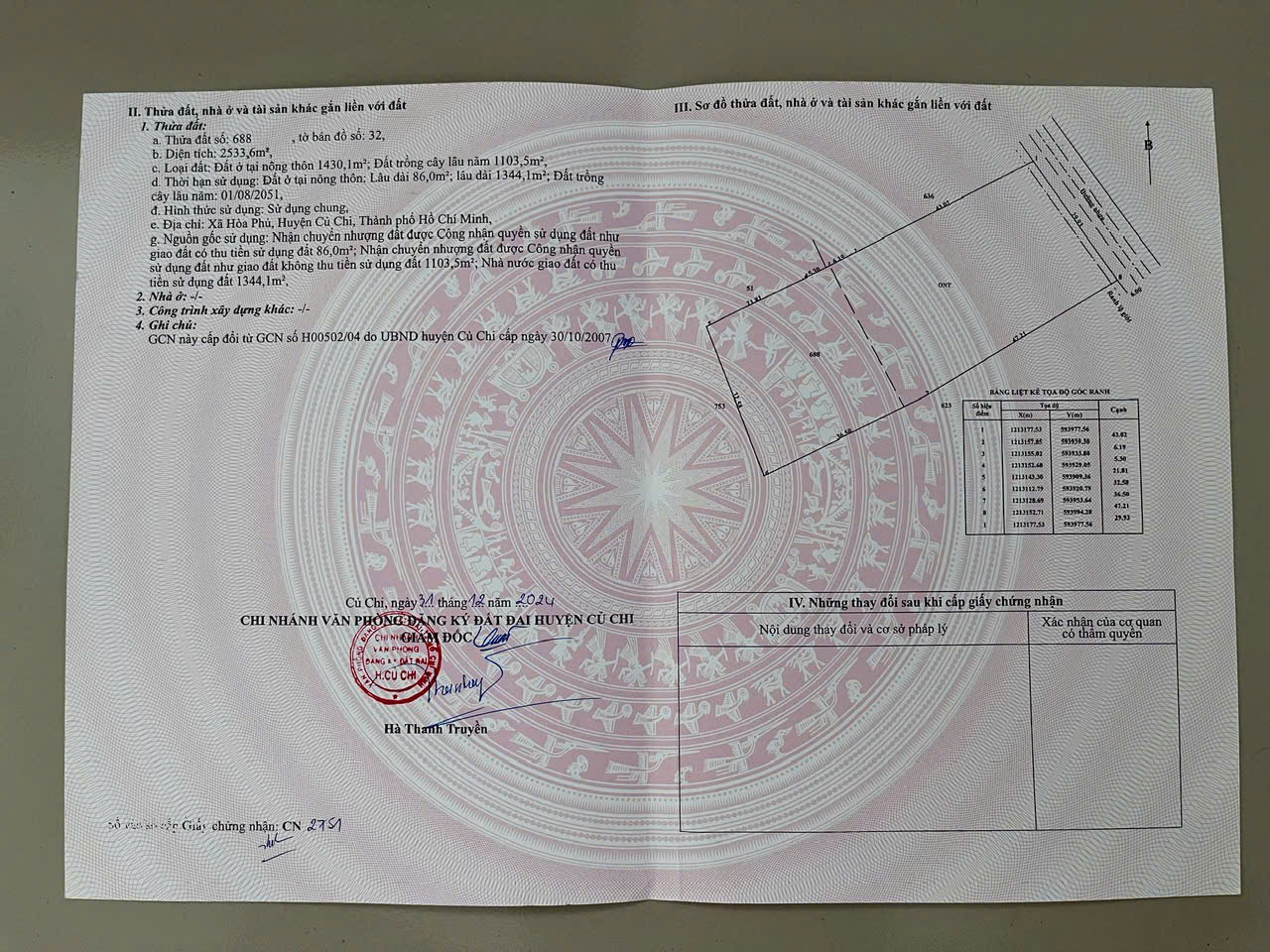  GIẢM SỐC 4 TỶ – NHÀ VƯỜN BẾN THAN – 2.533M² – THỔ CƯ 1.430M² – CHỈ 29.5 TỶ 
