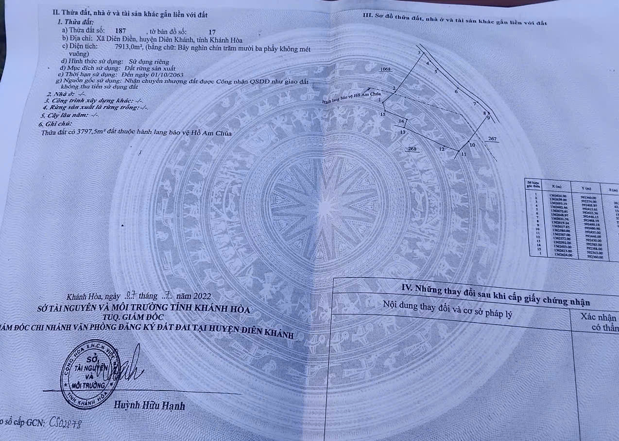  CHÍNH CHỦ BÁN ĐẤT DIÊN ĐIỀN – DIÊN KHÁNH, KHÁNH HÒA 