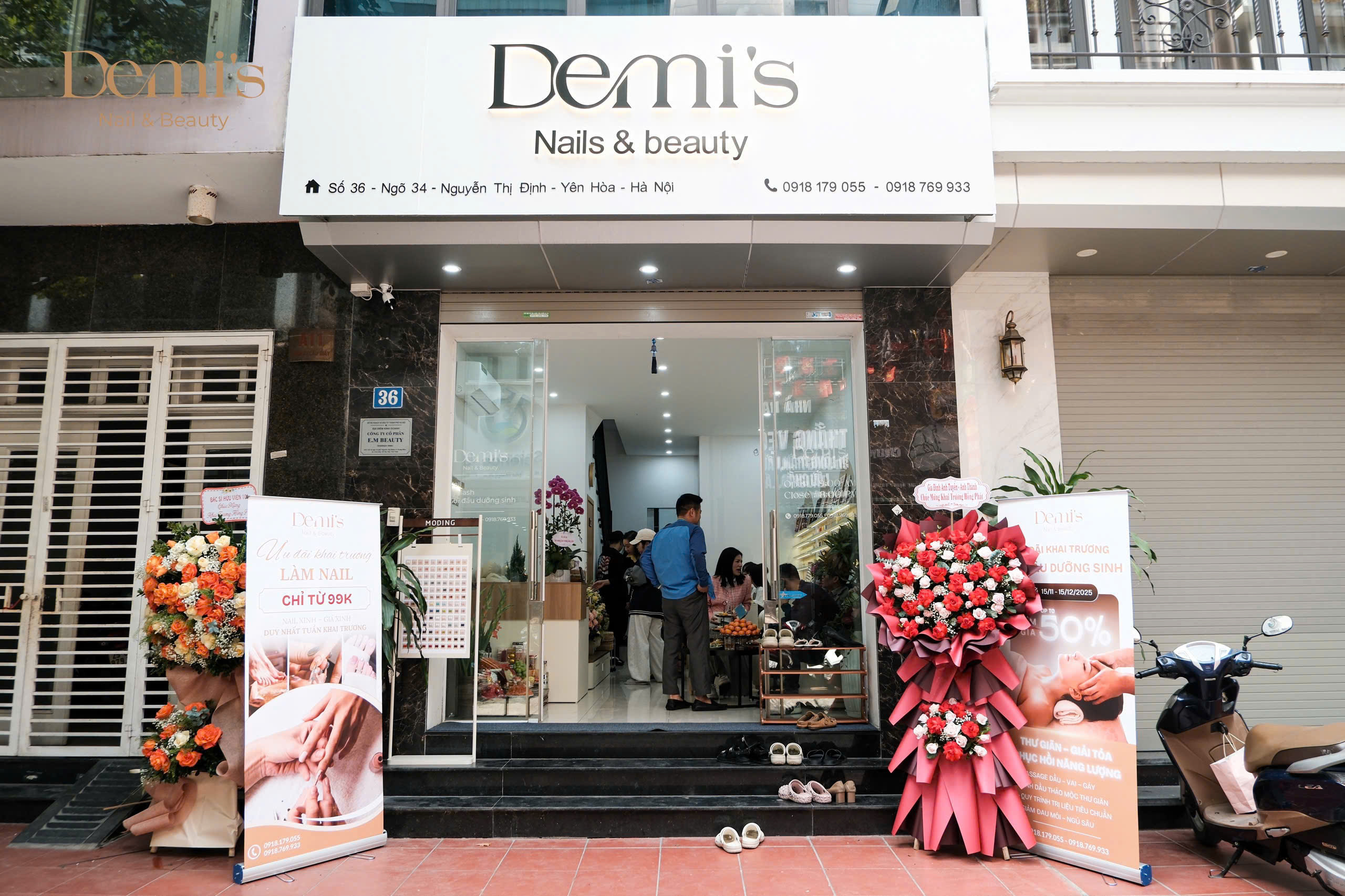  SANG NHƯỢNG TIỆM NAIL – GỘI DƯỠNG SINH FULL ĐỒ CAO CẤP – CẦU GIẤY, HÀ NỘI 