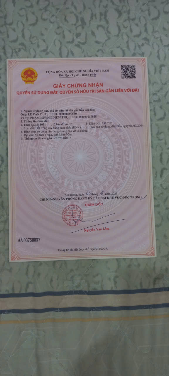  Chính chủ cần nhượng lại 2 lô đất liền kề với tổng diện tích cực lớn, vị trí đắc địa tại trung tâm huyện Đức Trọng 