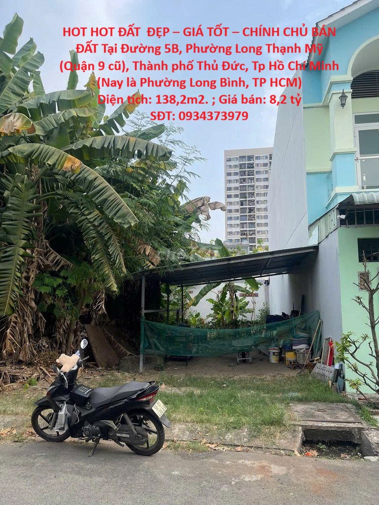  HOT HOT ĐẤT  ĐẸP – GIÁ TỐT – CHÍNH CHỦ BÁN ĐẤT Tại Phường Long Thạnh Mỹ (Quận 9 cũ), Thành phố Thủ Đức, Tp Hồ Chí Minh 