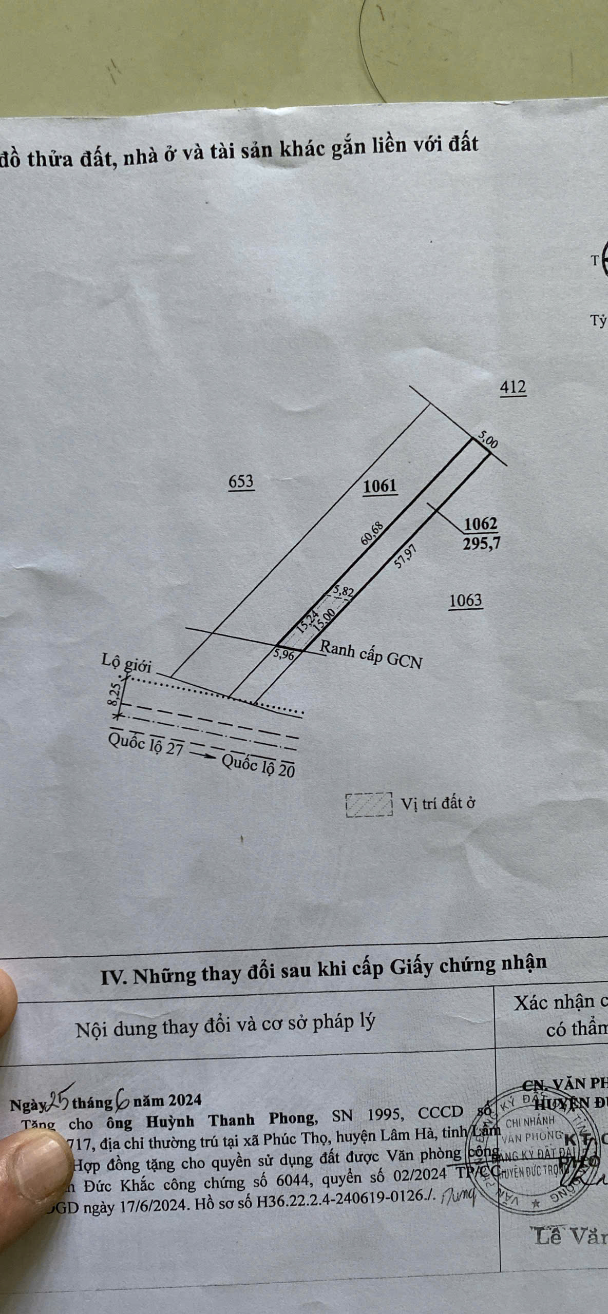  Bán nhanh lô Đất Liên Hiệp, Đức Trọng, tỉnh Lâm Đồng. 