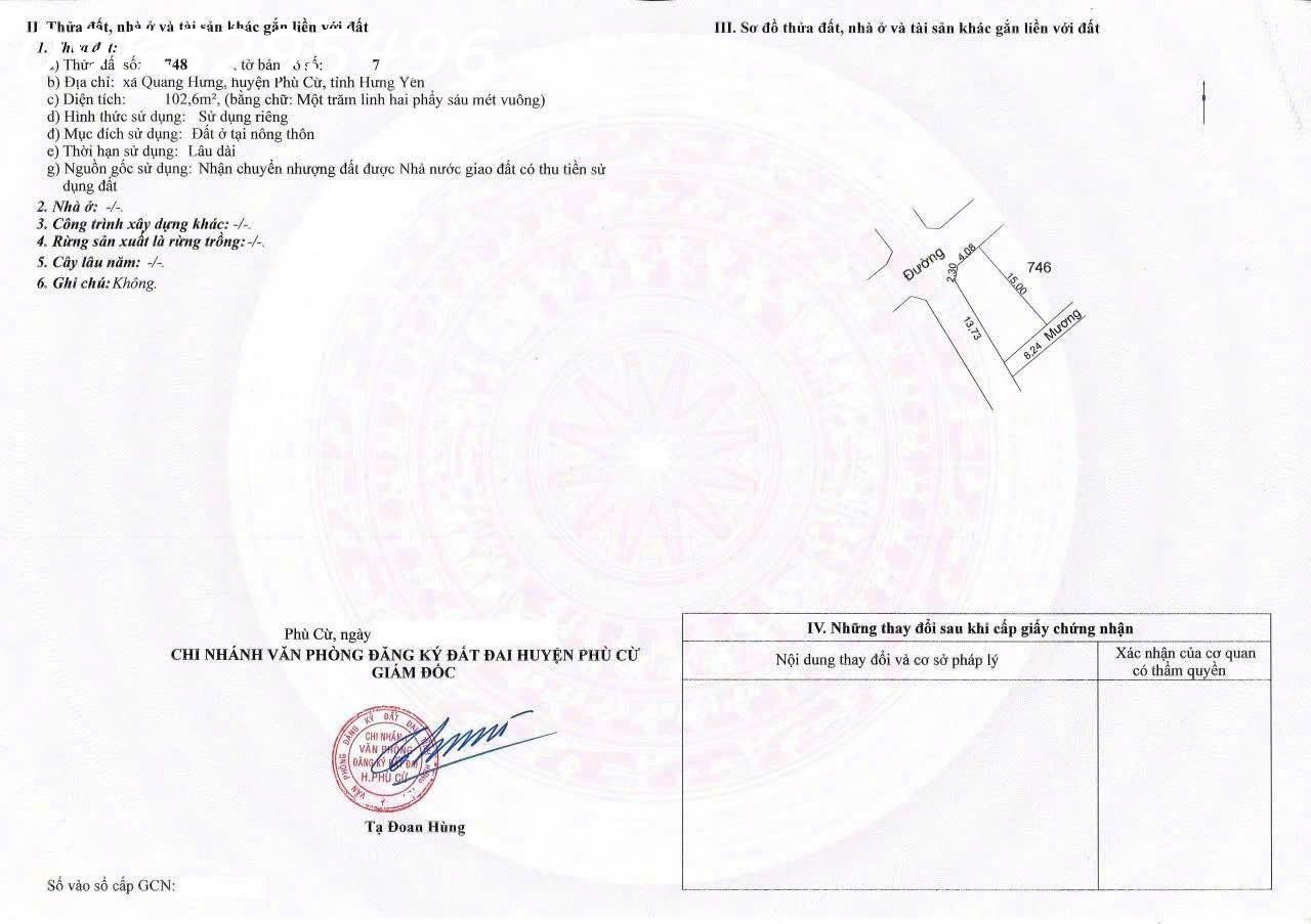  Siêu phẩm - Còn 1 lô góc duy nhất tại Quang Xá, Quang Hưng 