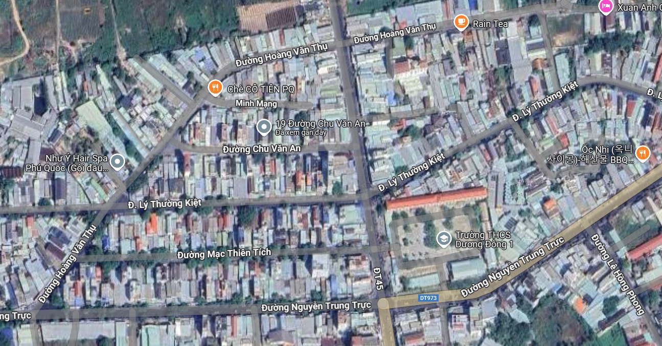  Bán đất MT Chu Văn An, Dương Đông – 110m² thổ cư – có nhà cấp 4 , giá 10,3 tỷ 