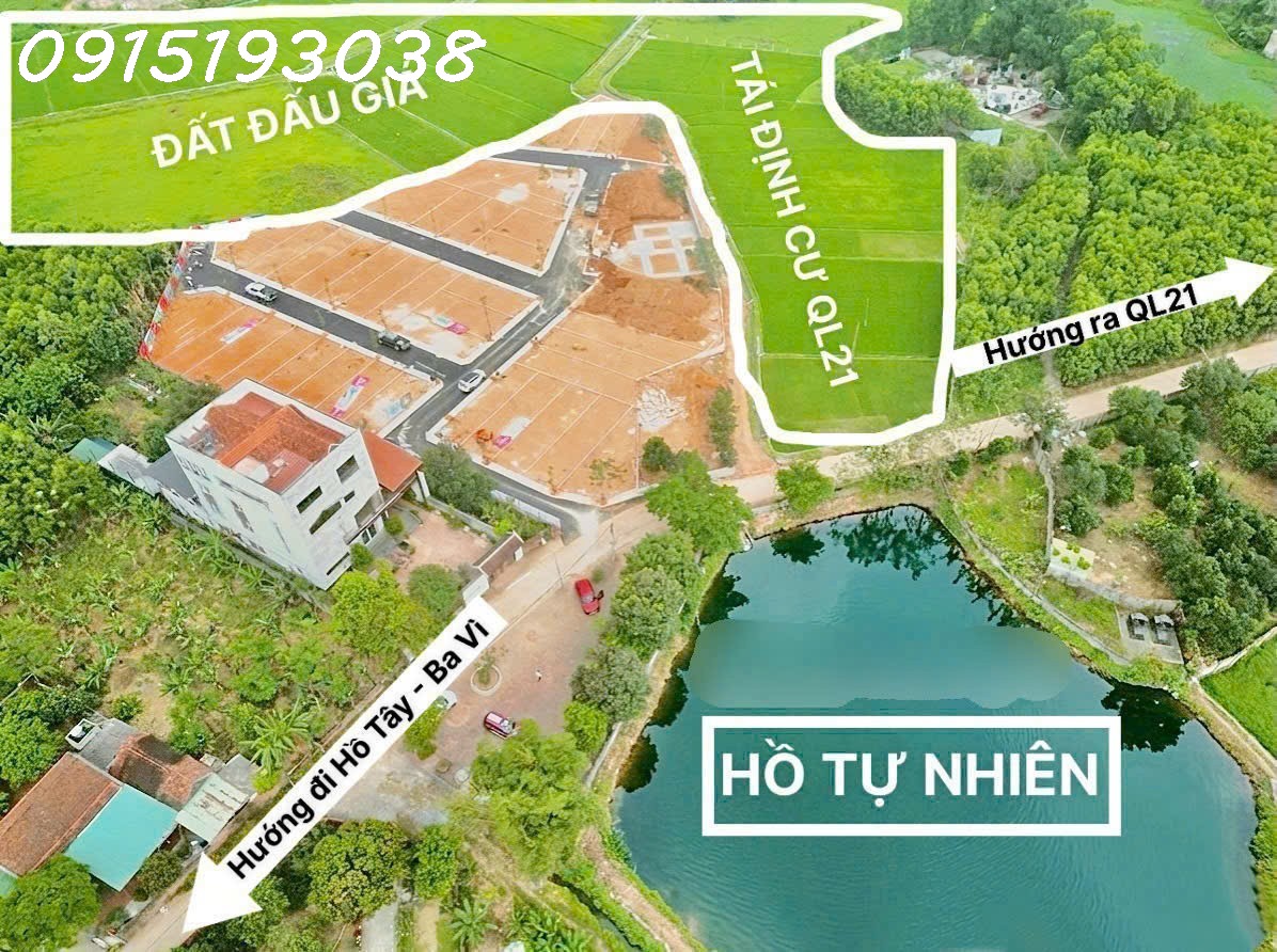  HÀNG HIẾM - ĐẤT SÁT DỰ ÁN ĐẤT ĐẤU GIÁ TẠI HÒA LẠC - LÀN 2 QL21 