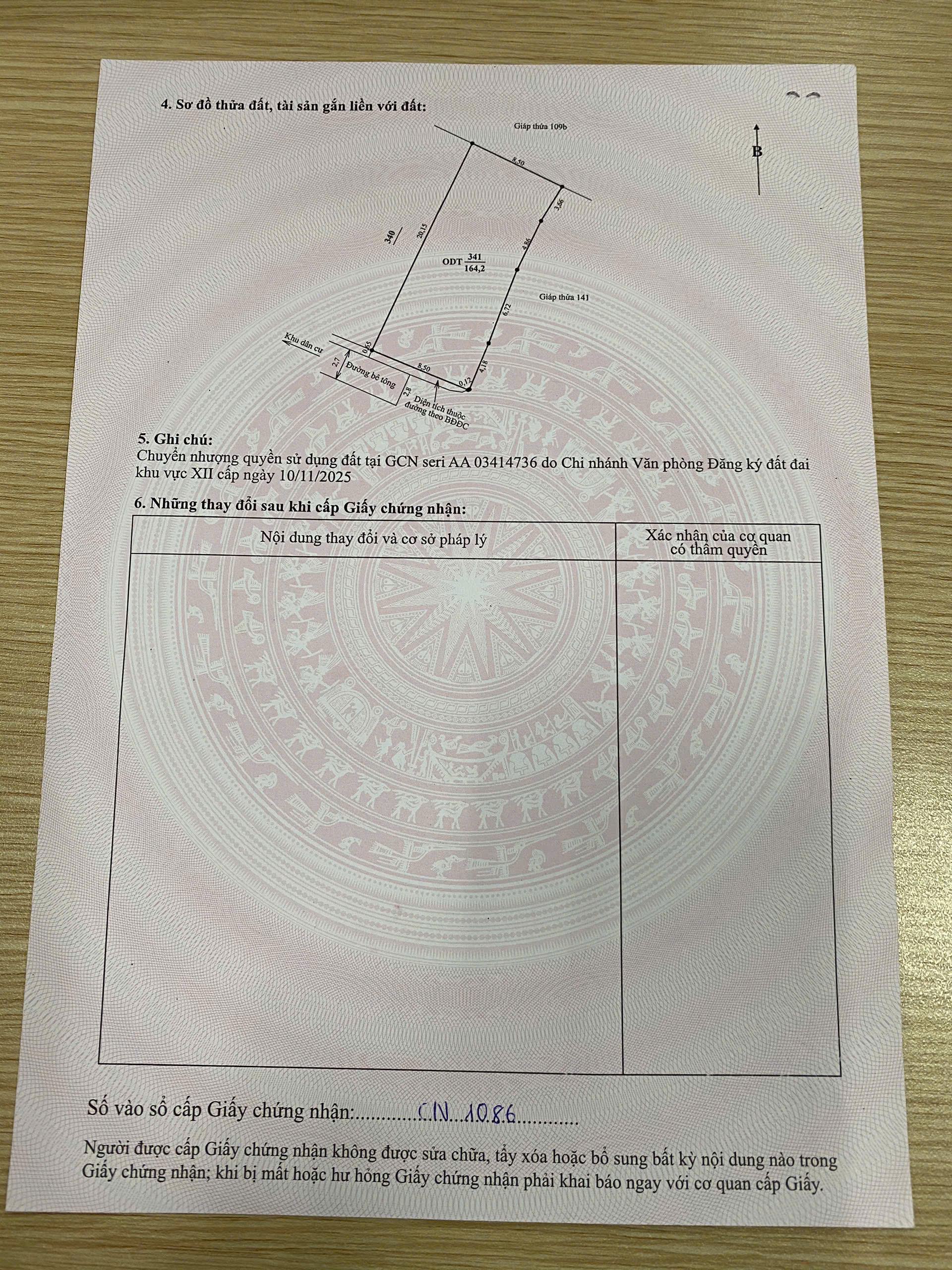  Bán lô đất 164,2m2 ( full thổ cư ) Tại Tổ Dân Phố Minh Châu – Phường Thảo Nguyên – Sơn La. 