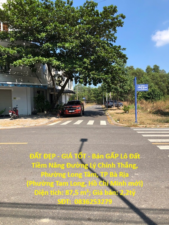  ĐẤT ĐẸP - GIÁ TỐT - Bán GẤP Lô Đất Tiềm Năng Đường Lý Chính Thắng, Phường Long Tâm, TP Bà Rịa 