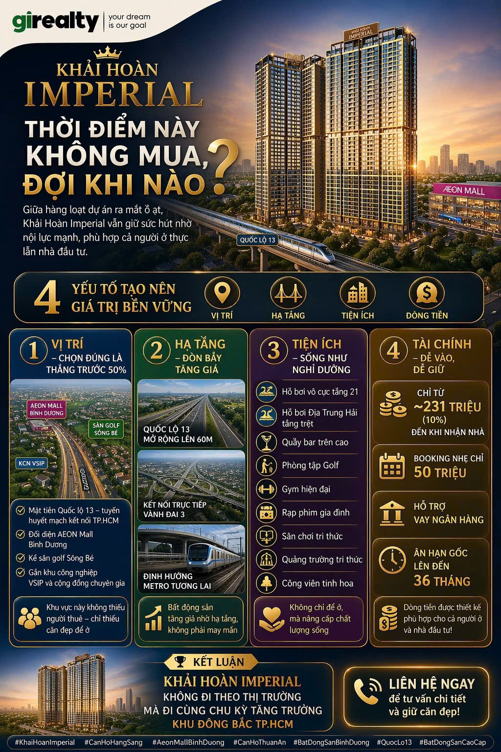  ???? KHẢI HOÀN IMPERIAL – THỜI ĐIỂM NÀY KHÔNG MUA, ĐỢI KHI NÀO? ???? 